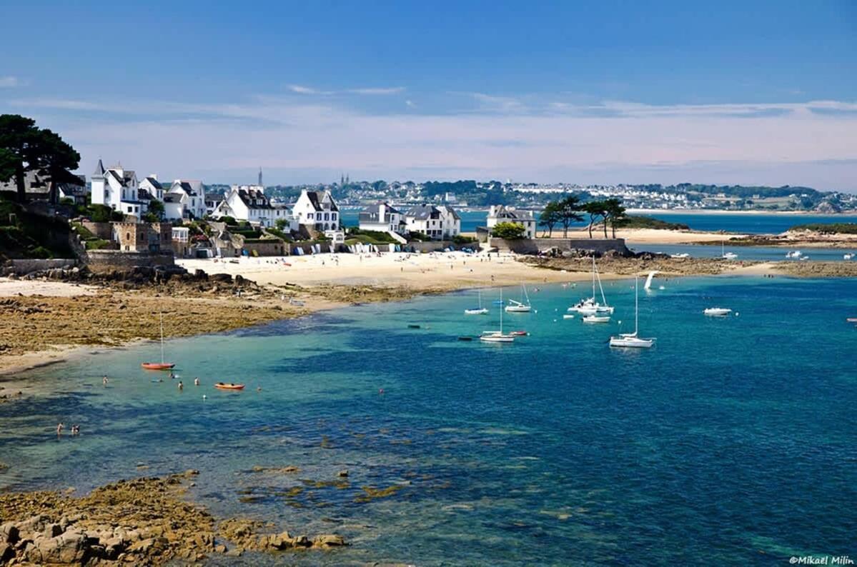 Kermartin - Maison De Famille Avec Vue Sur La Baie De Morlaix Plouezoc'h ภายนอก รูปภาพ
