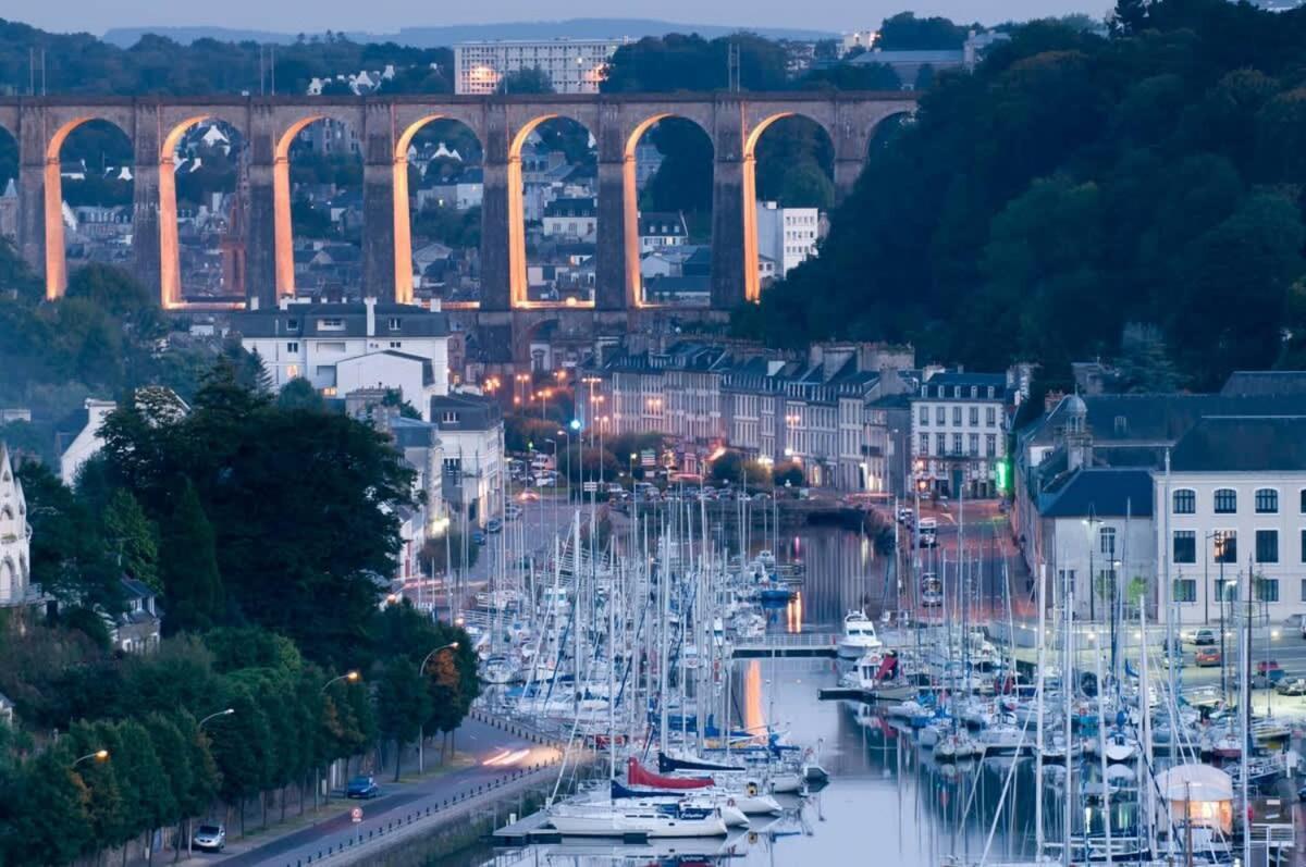 Kermartin - Maison De Famille Avec Vue Sur La Baie De Morlaix Plouezoc'h ภายนอก รูปภาพ