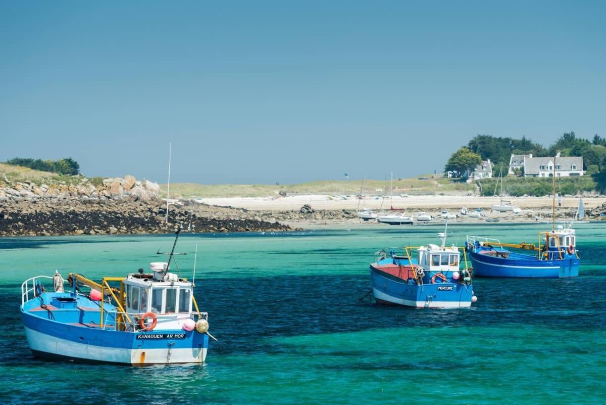 Kermartin - Maison De Famille Avec Vue Sur La Baie De Morlaix Plouezoc'h ภายนอก รูปภาพ